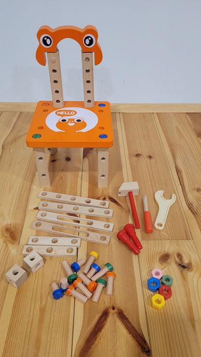 Krzesełko do skręcania warsztat Montessori