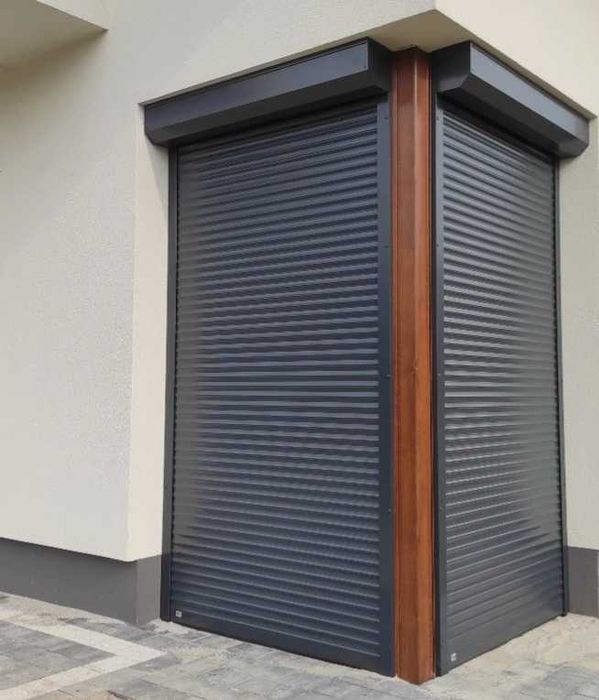 Roleta zewnętrzna elektryczna 124x233 antracyt