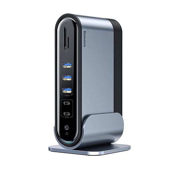 HUB Baseus CAHUB-DG0G 3x USB 3.2 Gen 1 / 2x USB-A / 2x USB-C / czytnik