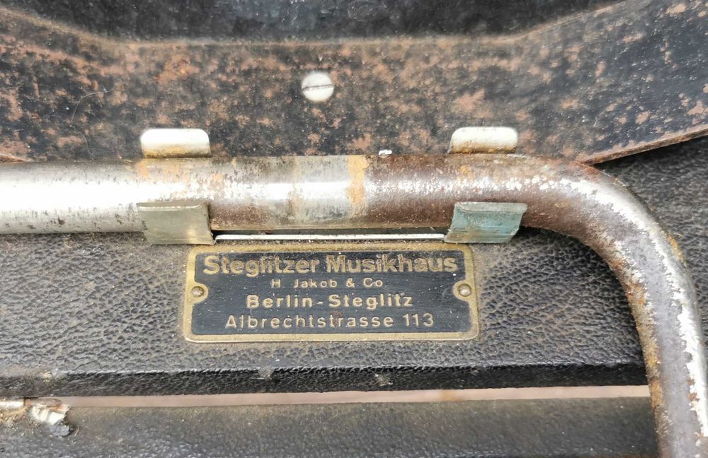 Stary Gramofon Berlin Steglitz patefon Adapter Starocie retro