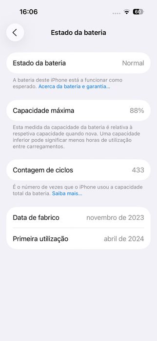 iPhone 15 Preto 256GB Usado