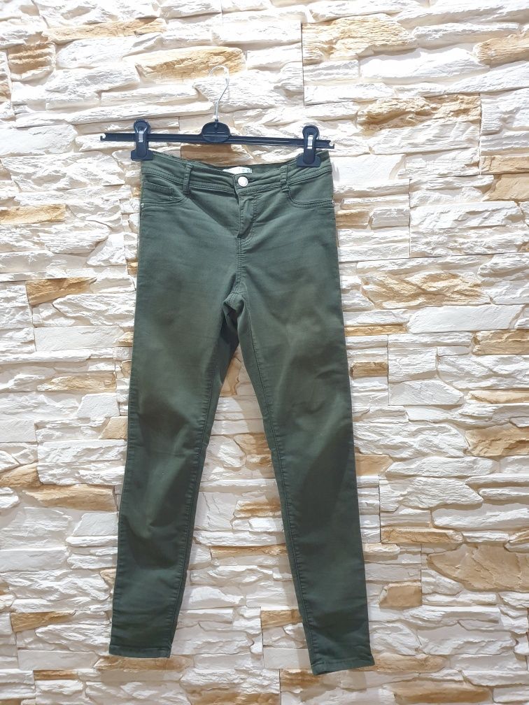 Spodnie rurki zielone