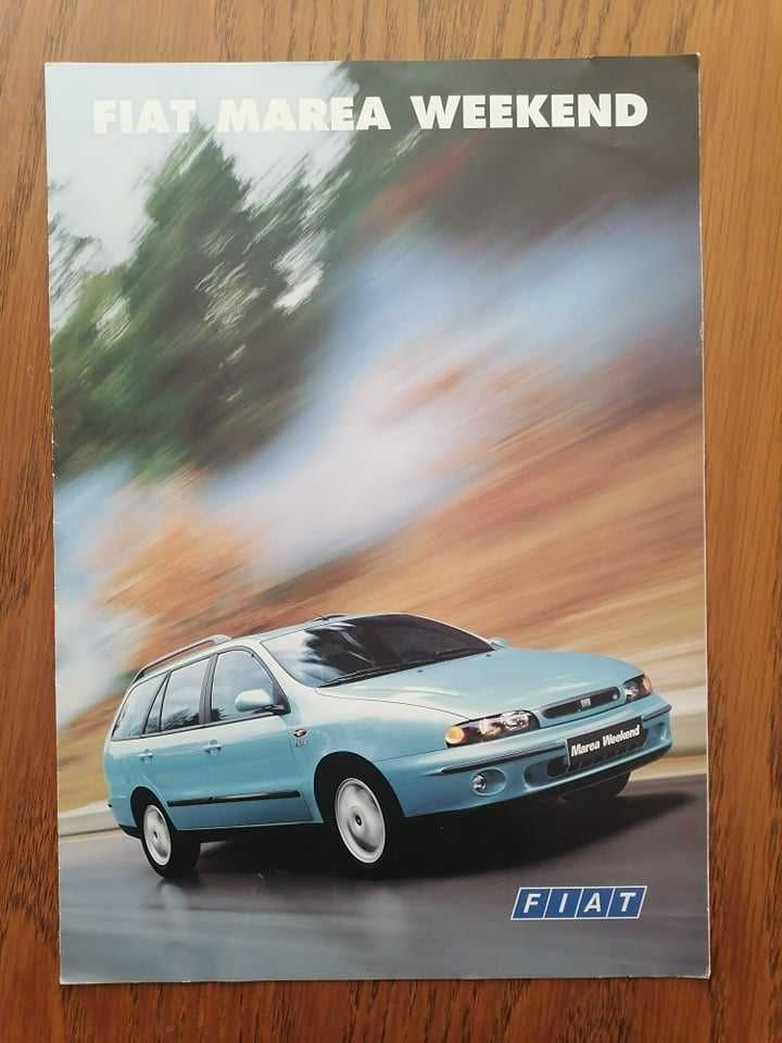 Prospekt FiAT Marea Weekend Polski! PL Folder Broszura Katalog Auto