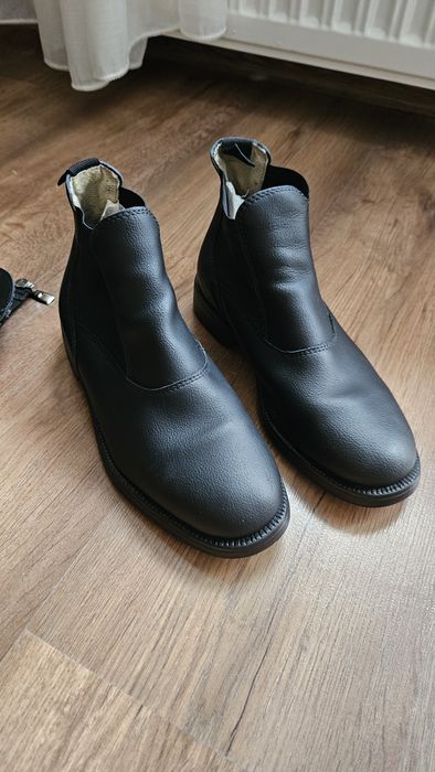 Sztyblety jeździeckie do jazdy konno buty czarne