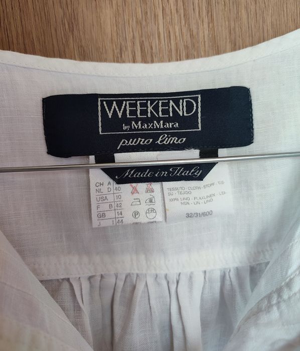 льняная рубашка из 100% льна Weekend by Max Mara / 14Gb - наш 46р