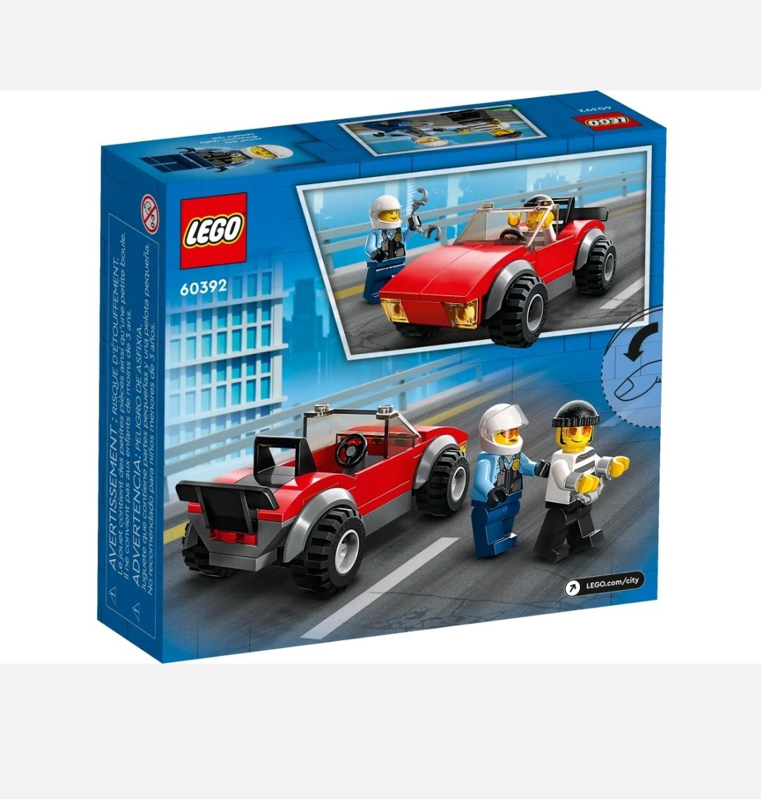 Nowe klocki LEGO city 60392 pościg policyjny