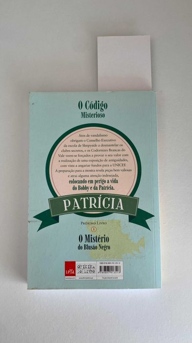 Livro "Patrícia - O código misterioso"