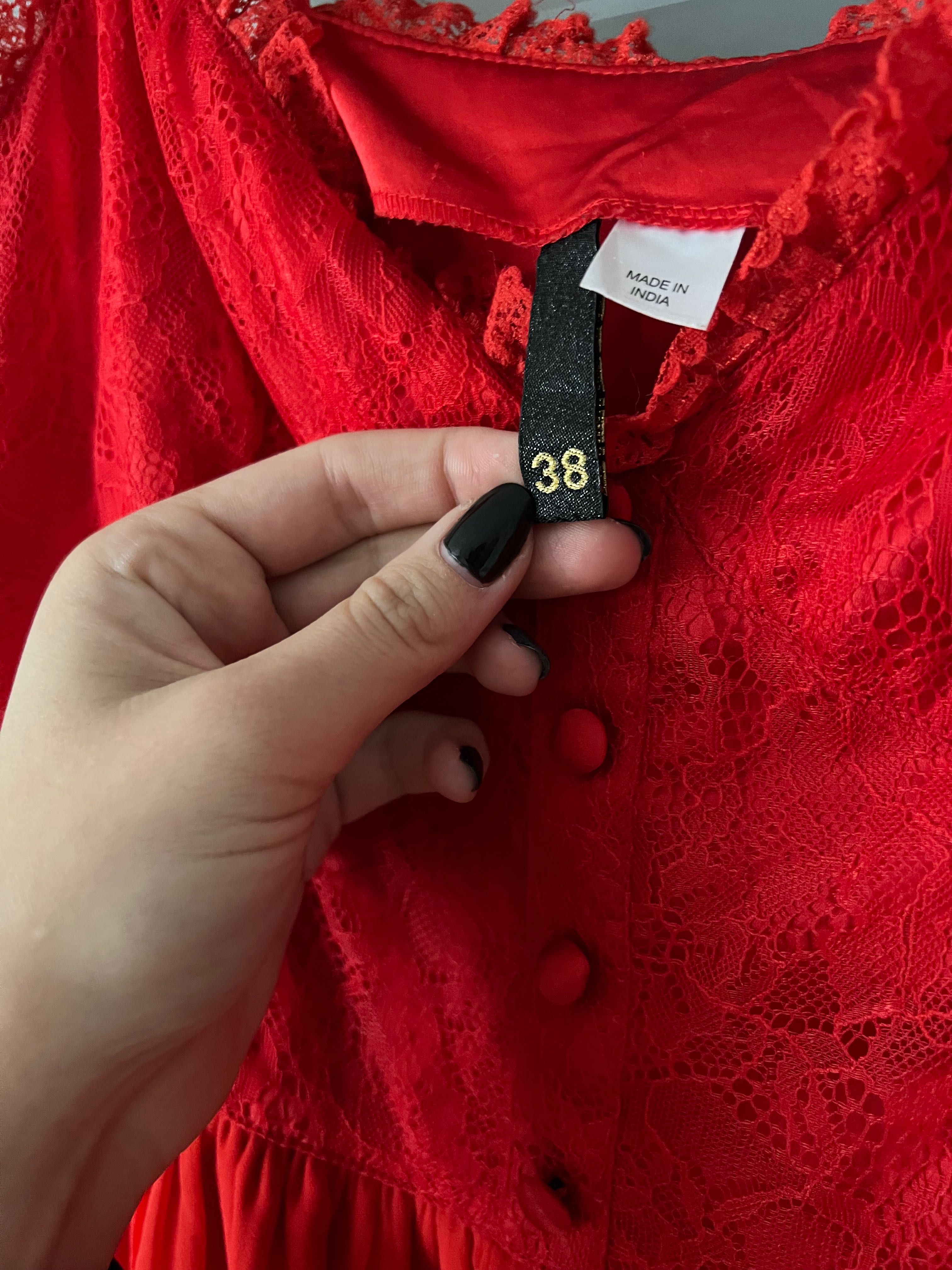 Czerwona sukienka H&M 38