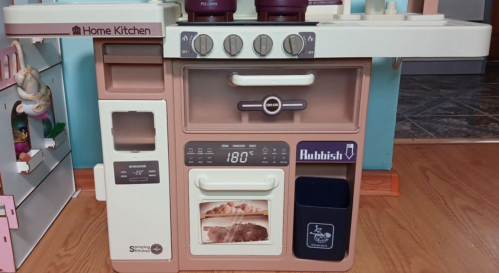 Велика дитяча іграшкова кухня з парою водою світлом та звуком 93см
