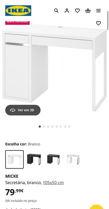 Mesa escritório Ikea modelo micke