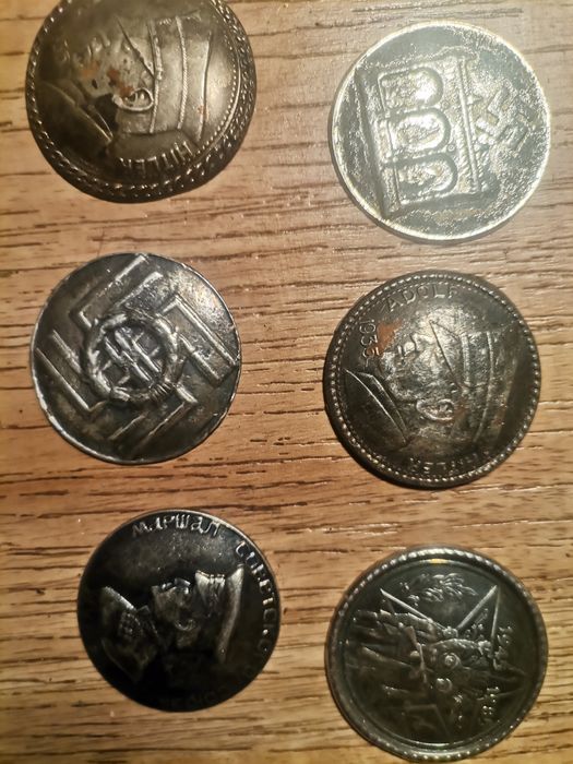 Zawieszki miedziane posrebrzane