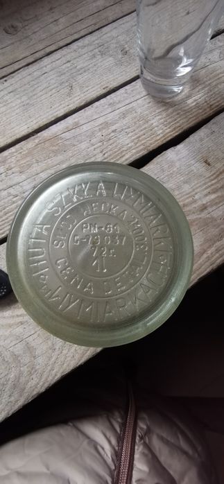 Retro słoik wecka stary huta szkła wymiarki