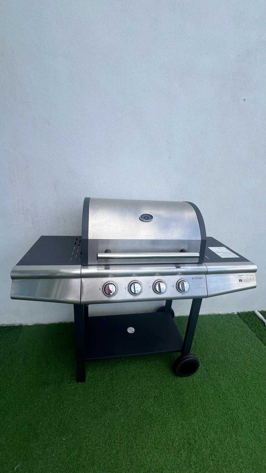 BBQ barbeque - churrasqueiro a gaz  - inox - 4 queimadores 14.4 KW