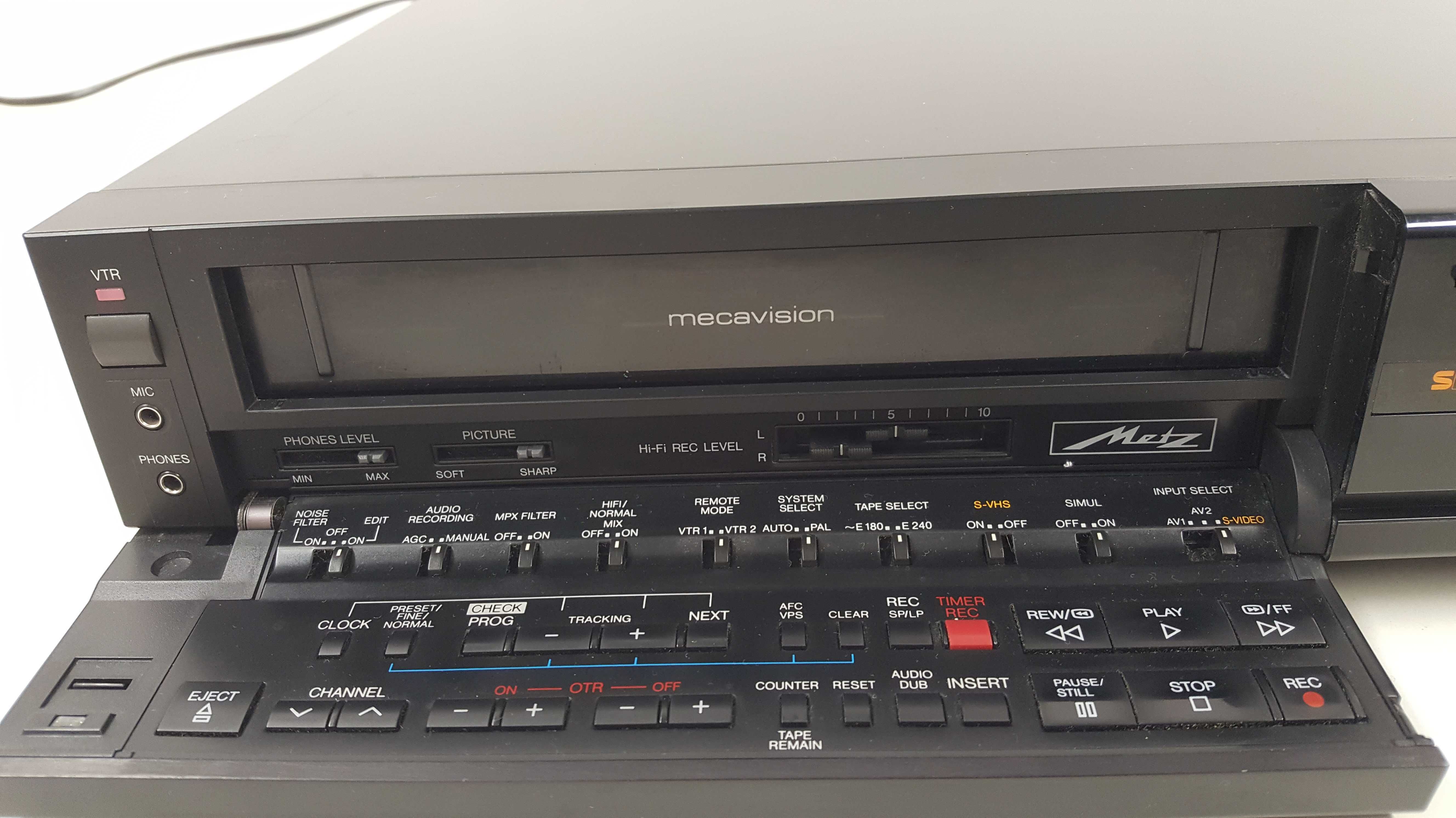 Magnetowid Metz 9875 SVHS + pilot  Wysoki model Video VHS