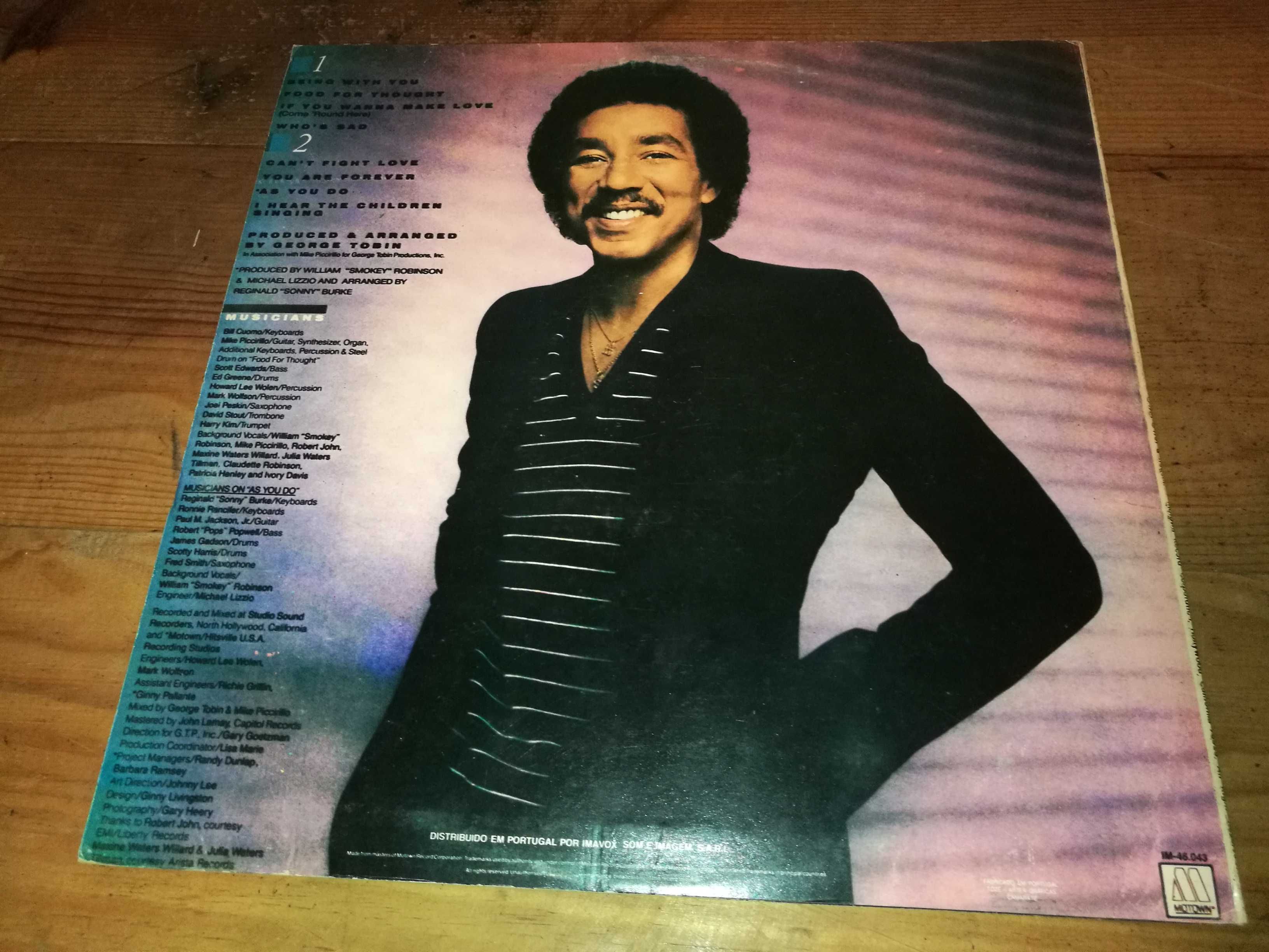 SMOKEY   ROBINSON - Behind With You LP