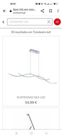 Candeeiro (suspensão) SEA LED