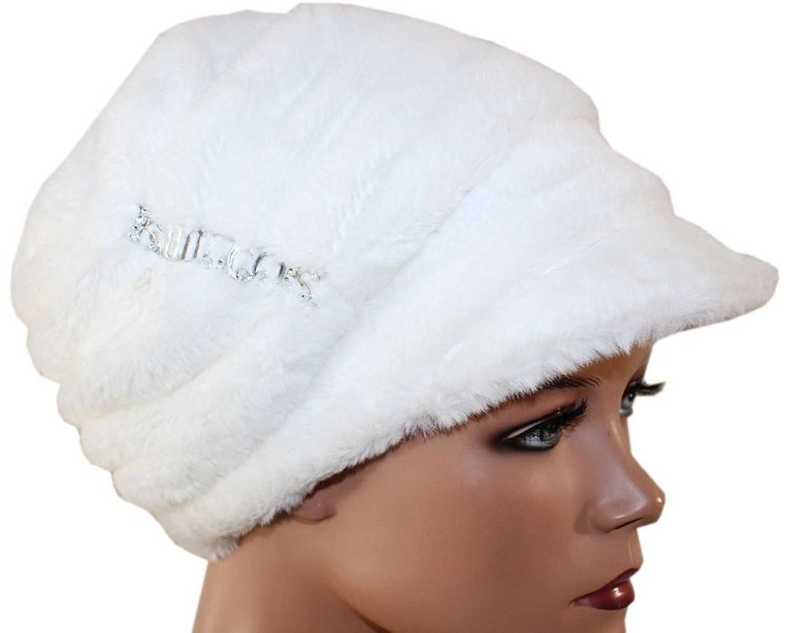 sj9 Koolook zimowa damska czapka z daszkiem misiaczek one size