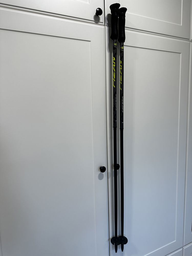 Kije narciarskie Fizan Carbon 115 cm + rękawice Viking rozm. 7