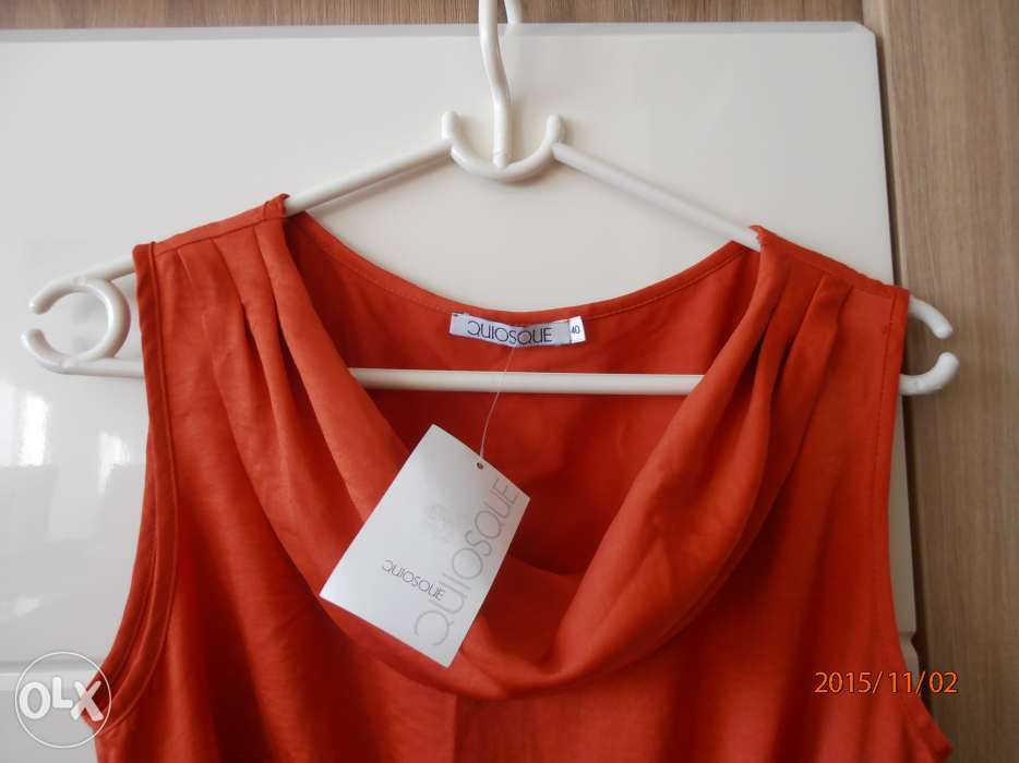 Bluzka QUIOSQUE, pomarańczowa, rozmiar 40