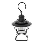 Retro lampa LED akumulatorowa przenośna. czarna
