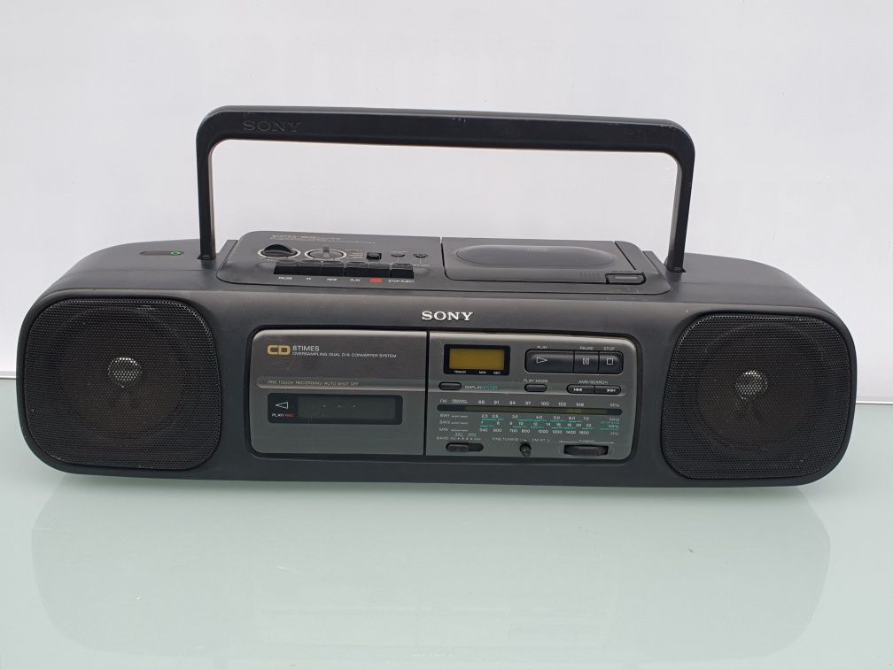 Vintage Sony CFD-55 AM/FM Radio Kaseta Odtwarzacz CD Boombox