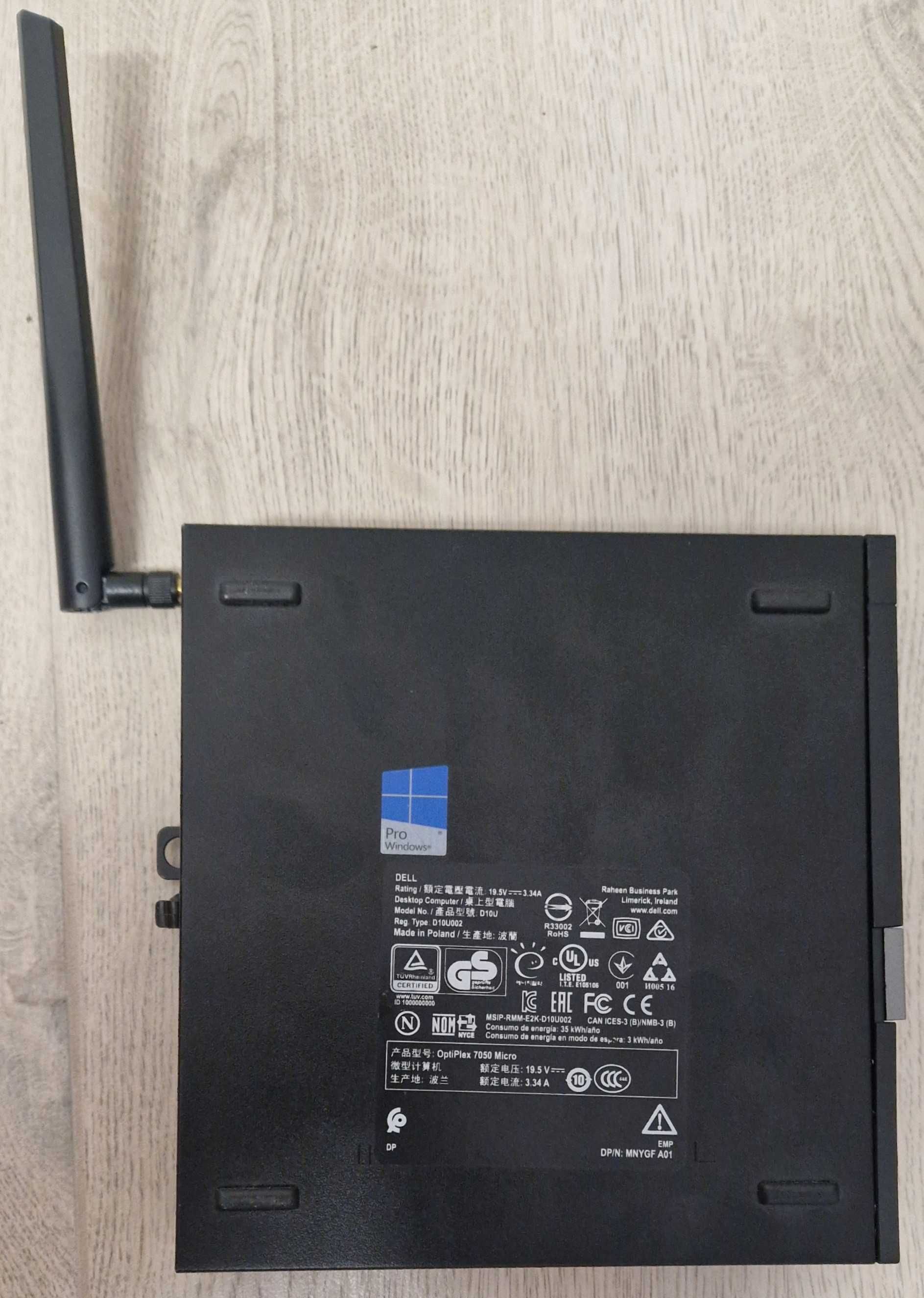 DELL OptiPlex 7050 mini i5-7500T 16/256GB NVMe W11P WIFI/BL do TV