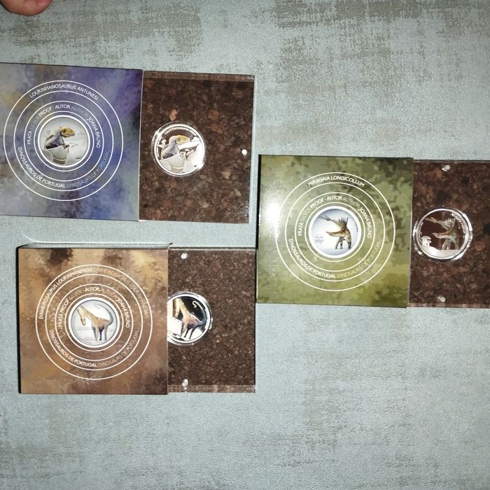 Coleção de moedas portuguesas Dinossauros