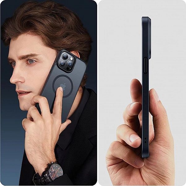 Etui Ice Matowe Matte Black do iPhone 15 Pro – Stylowa Ochrona Twojego