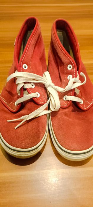 Buty Vans Chukka Low męskie 43 / US 9.5 czerwone zamszowe sneakersy