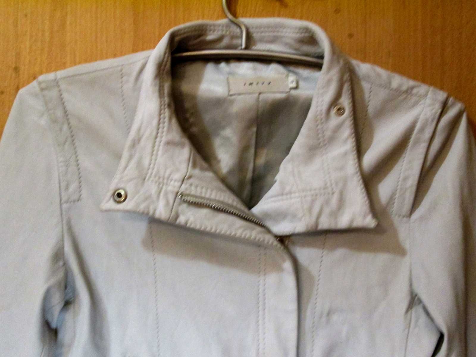 Куртка женская подростковая демисезон 42 размер кожзам белая