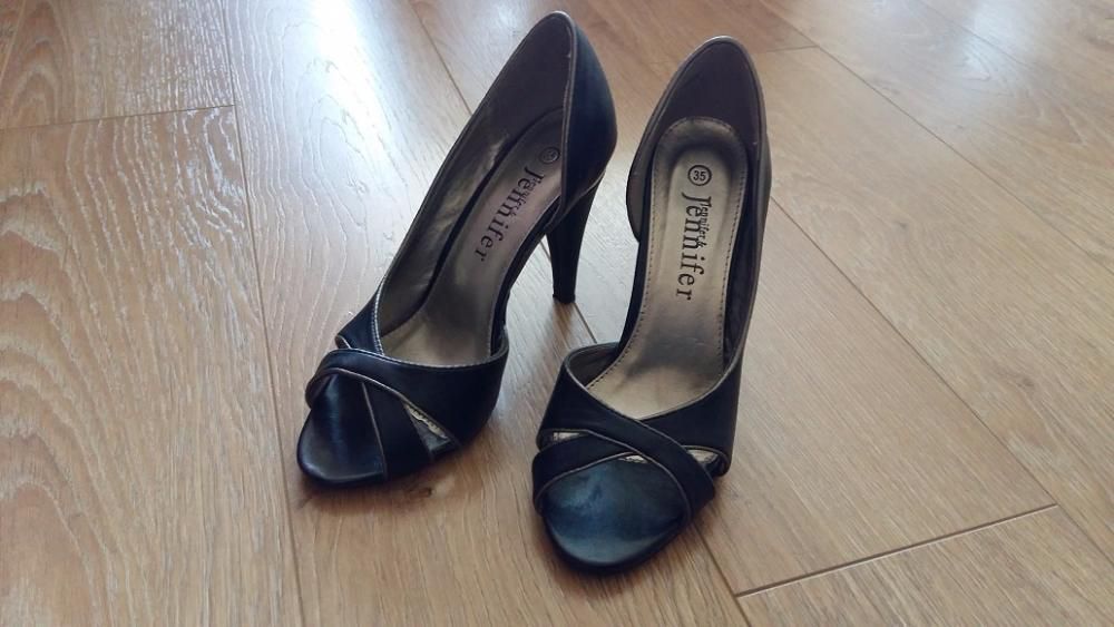 Buty damskie na obcasie Jennifer rozm. 35 CZARNE