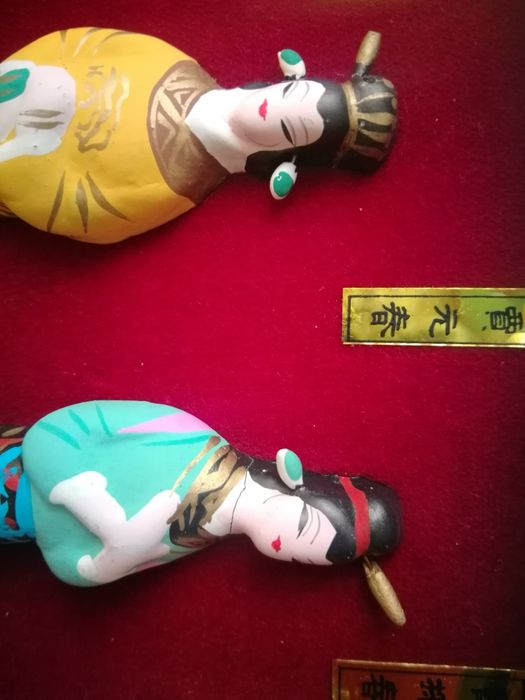 Esculturas  em  barro Doze Belezas de jinling