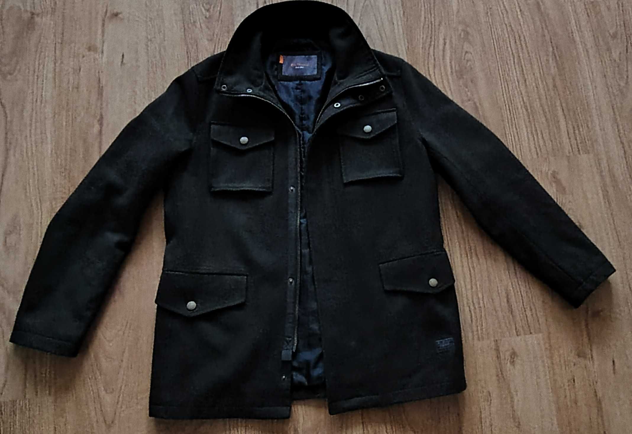 Ben Sherman roz. L Ładna kurtka, wełna 60%