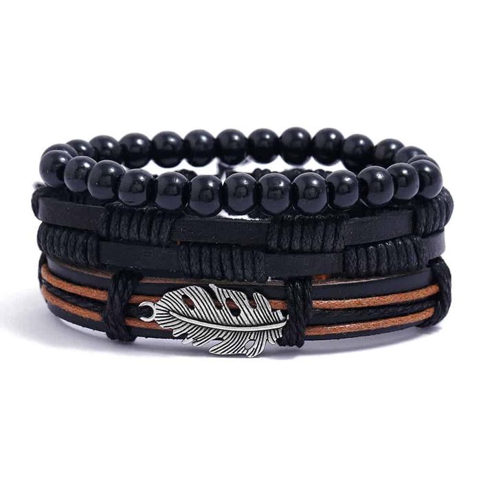 Чоловічі шкіряні браслети