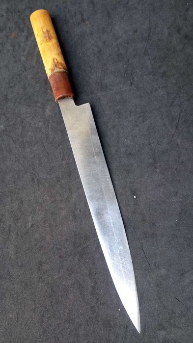 Nóż japoński 宗行作 Muneyuki yanagiba stal weglowa