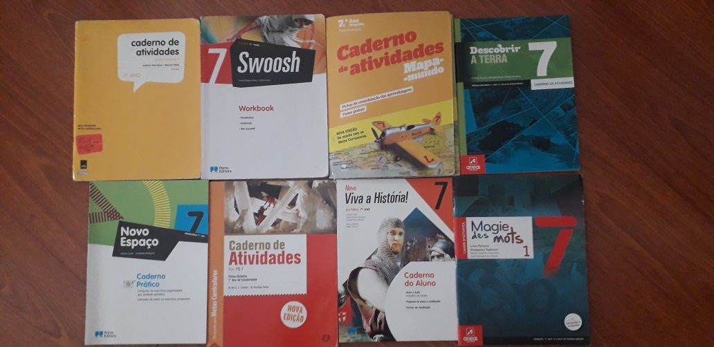 Cadernos de atividade 7 ano