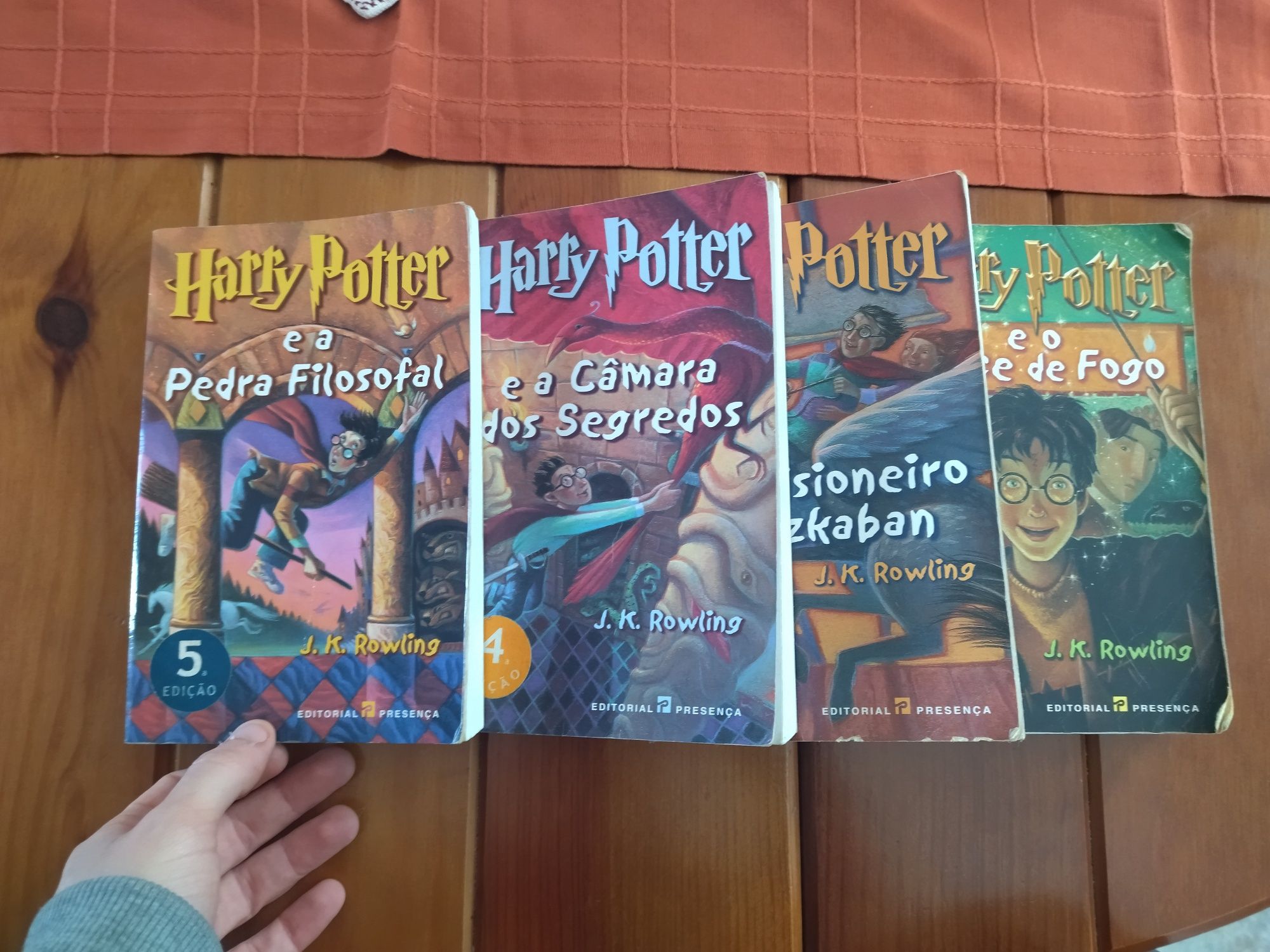Coleção Harry Potter Editorial Presença (4 volumes)