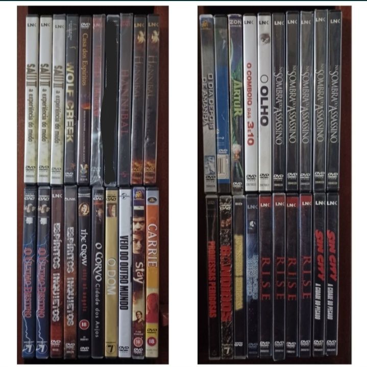 Lote de centenas de DVD's