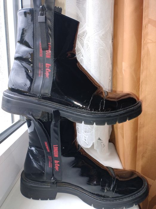 Buty Lakiery Lee Cooper nr 38 ładne, pęknięta podeszwa