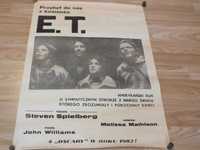 Unikat-Plakat filmowy - E.T -Drukarnia Związkowa K-ów 1985 Pierwodruk
