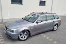 BMW E61 2.5L + lpg GAZ, panorama, hak - stan BDB