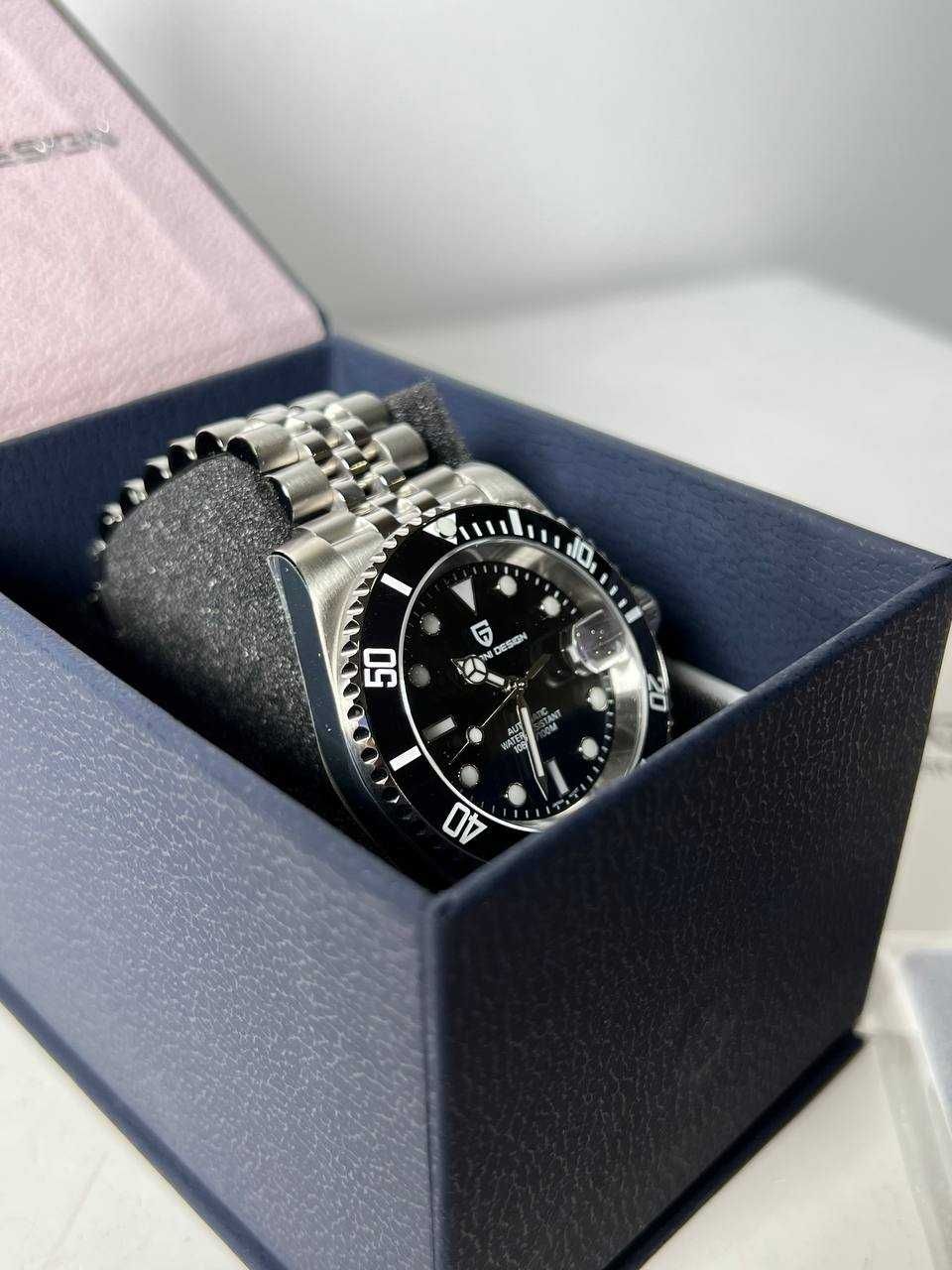 Часы Pagani Design PD-1661 Silver-Black, 40 mm