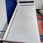 Białe - drewniane łóżko 180x80 wraz z materacem - okazja