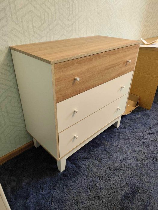 Комод на ножках Сонома/ Білий Новий зі складу Ящики Телескоп