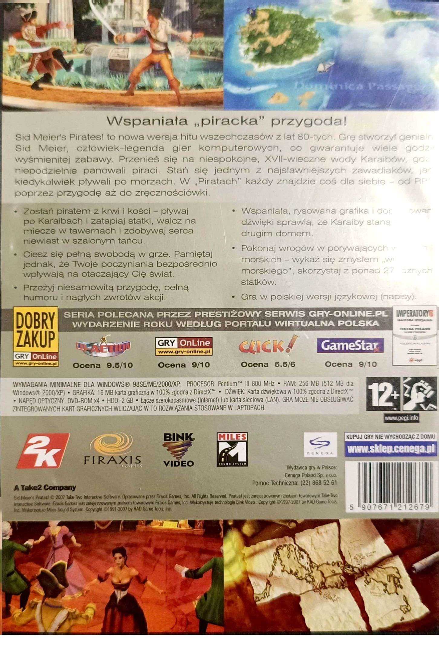 Pirates sid meier's gra pc Kolekcja klasyki