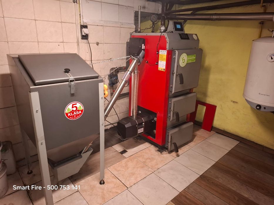 Dostawka na pellet palnik do pieca kotła kipi 36 kW Zestaw Smartfire