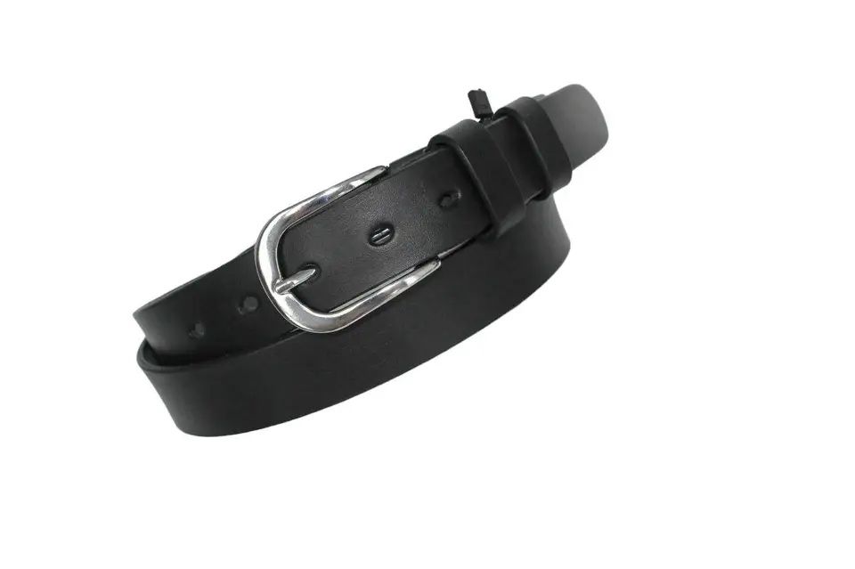 Жіночий шкіряний ремінь "Sinfonia" чорний