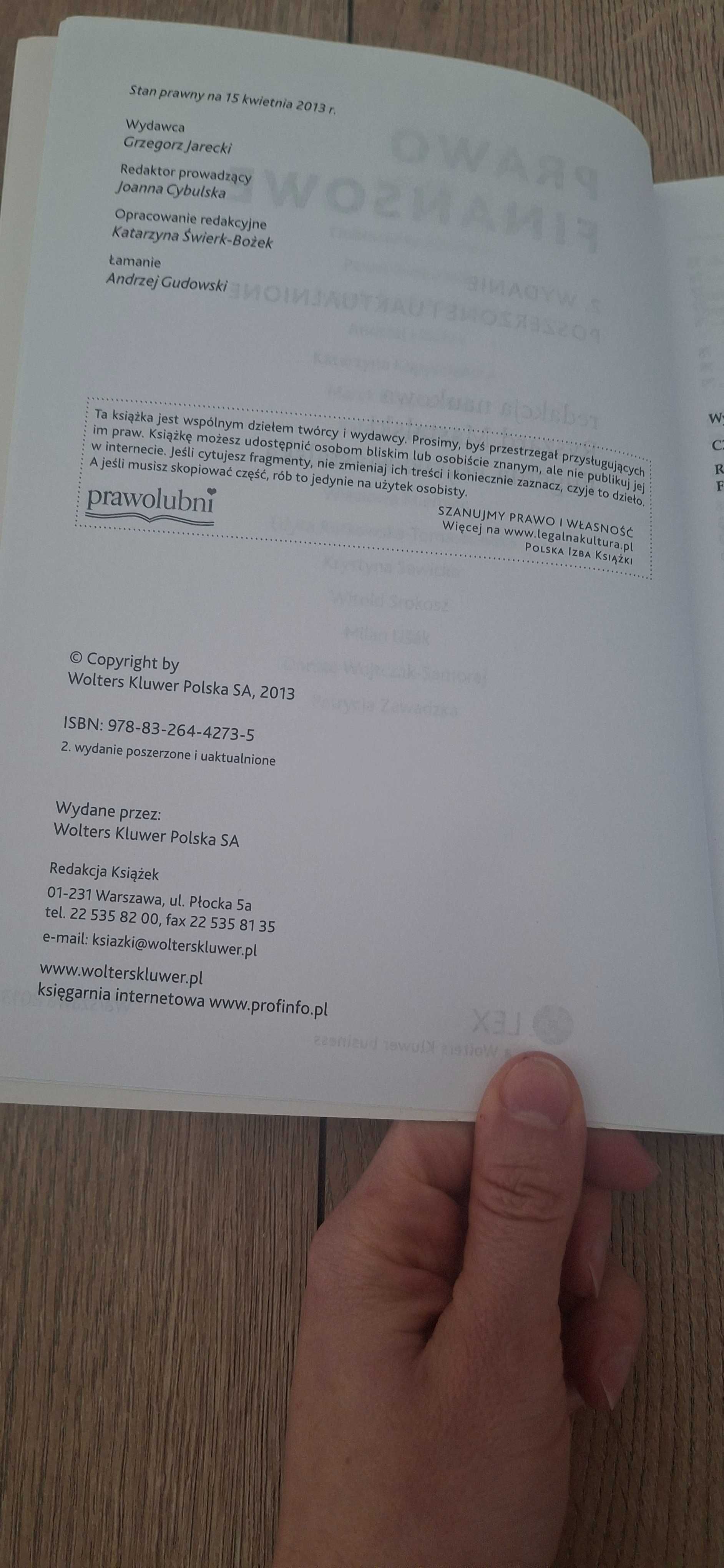 Prawo finansowe, Ryszard Mastalski