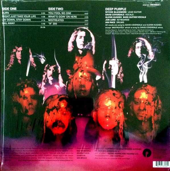 Deep Purple, BURN, Machine Head, Vinyl LP 180gr., Remastered, EU