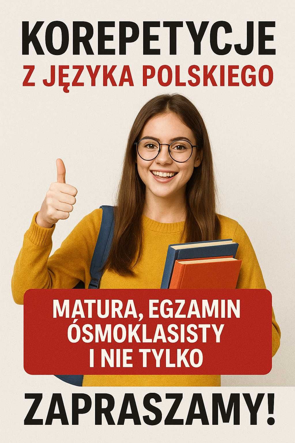 Język polski / korepetycje / matura / egzamin ósmoklasisty i inne